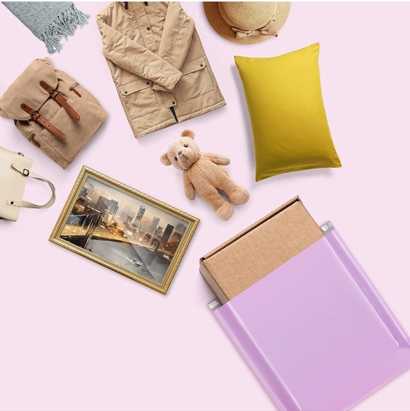 6 XXL 24x24 Lavender Poly Mailers -The Fuxury  shipping bags - Picture 2 of 9